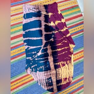 Tie dye hi-lo skirt- XS